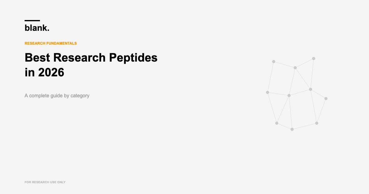 best peptides 2026 - Blank Peptides research blog