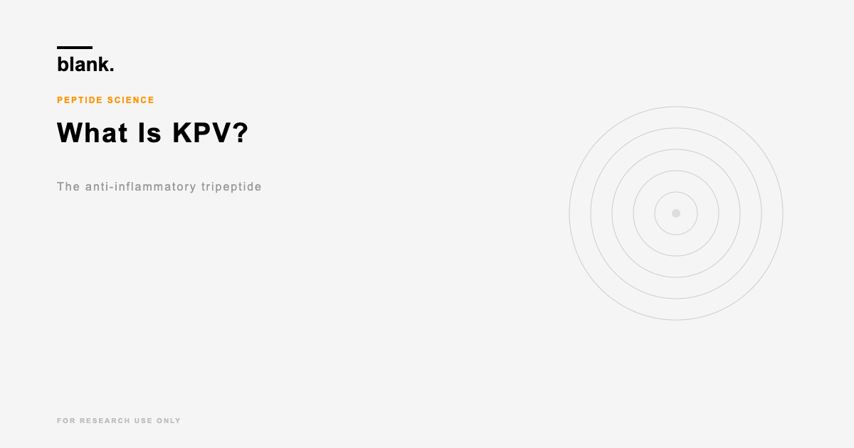 blog kpv research peptide vial - Blank Peptides