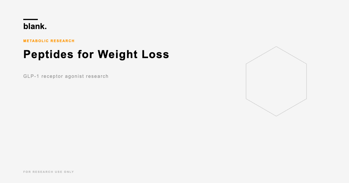 weight loss glp1 - Blank Peptides research blog
