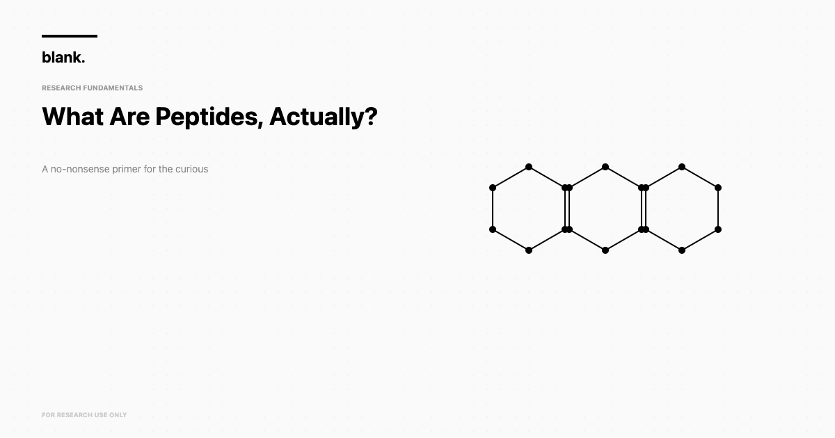 what peptides research blog - Blank Peptides