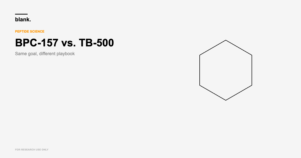 bpc 157 vs tb 500 comparison research peptide vial - Blank Peptides
