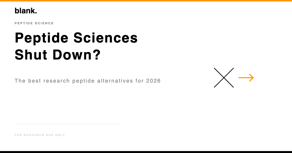 peptide sciences alternatives - Blank Peptides