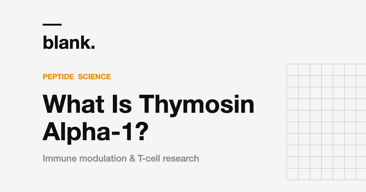 What Is Thymosin Alpha-1? Immunology research thumbnail