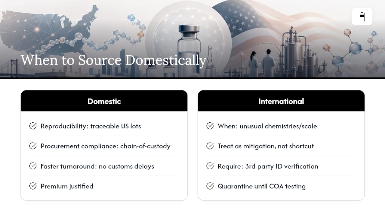 When Domestic Sourcing Is Non-Negotiable and When It Isn't — overview diagram