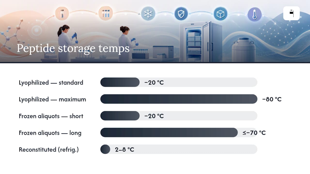 What Storage Temperature Keeps Peptides Stable? — overview diagram